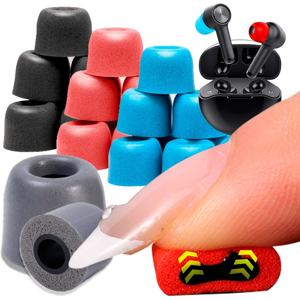 6-1 زوج من وسادات الأذن المصنو - مراجعة Earphone Foam Tip وسعره